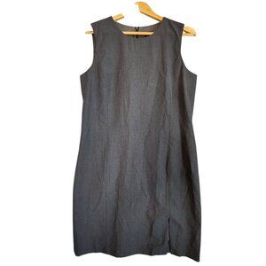 Francess & Rita Vintage Gray Sheath Dress Size 12  Minimalist Career Chic 90s